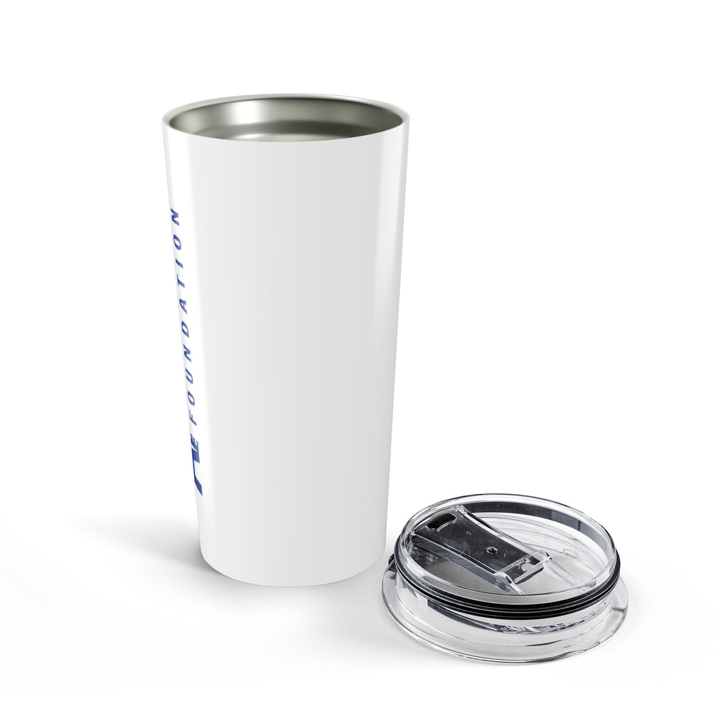Logo 20oz Insulated Tumbler – Sleek White Travel Cup