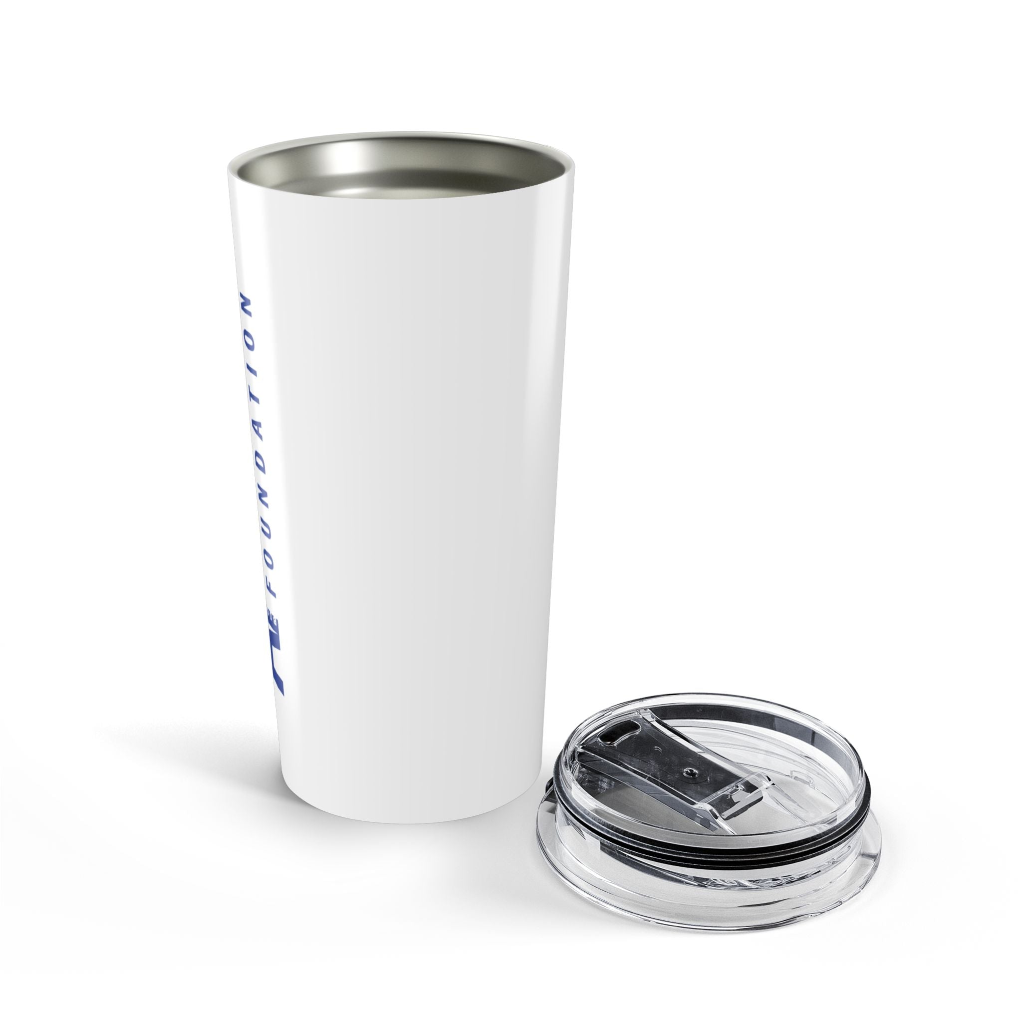 Logo 20oz Insulated Tumbler – Sleek White Travel Cup