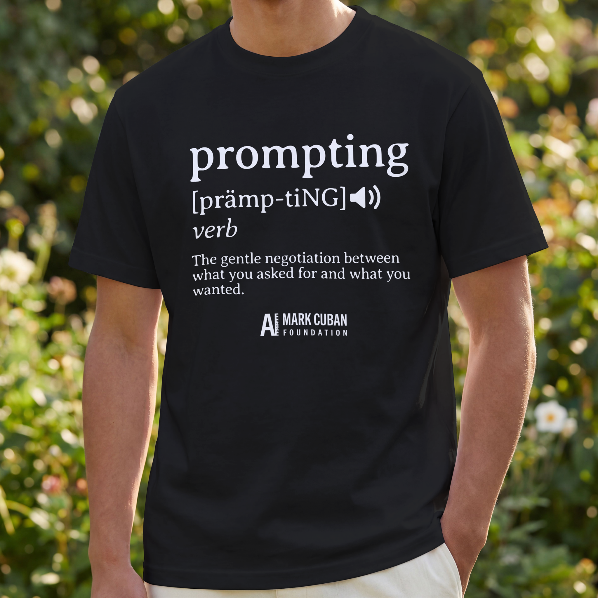 Prompting Definition T-Shirt — AI Humor Tee for Developers & Enthusiasts